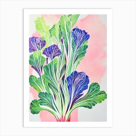 Bok Choy Marker vegetable Art Print