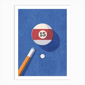 BALLS Billiards - ball 15 Art Print