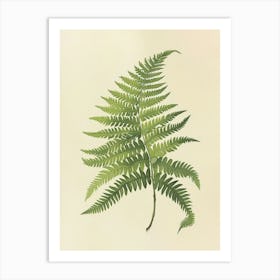 Vintage Illustration Marsh Fern 1 Art Print