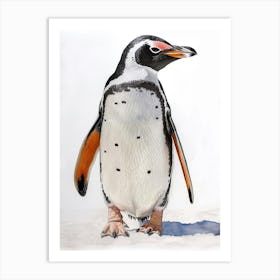 Humboldt Penguin Petermann Island Watercolour Painting Paint F18fd96f 9327 43b5 A87d Fe01524abddc 2 Art Print