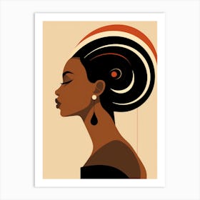 Afro-American Woman 16 Art Print