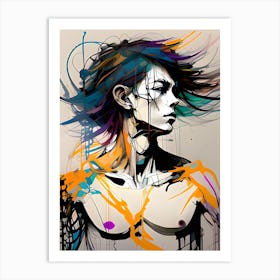 Abstract Boy Painting 2 Art Print