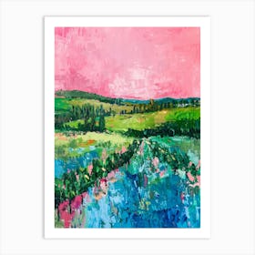 Pink Landscape Art Print