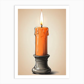 Candle Art Print