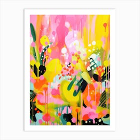 Abstract Colourful Maximalist Art Print