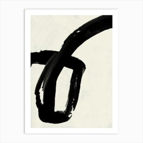 Black Strokes No 1 Art Print