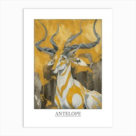 Antelope Precisionist Illustration 3 Poster Art Print