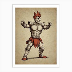 Sparta Warrior Art Print