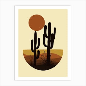 Cactus In The Desert 41 Art Print