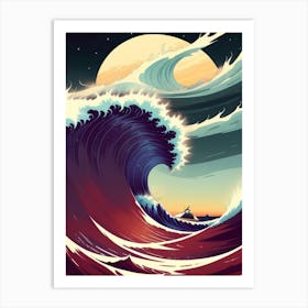 Ocean Waves Art Print