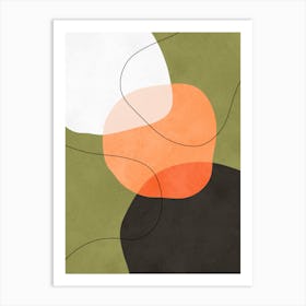 Expressive geometric harmony 5 Art Print