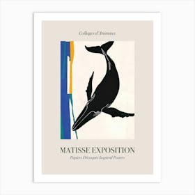 Whale 2 Matisse Inspired Exposition Animals Poster Art Print