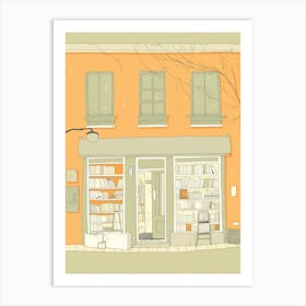 Rome The Book Nook Pastel Colours 3 Art Print