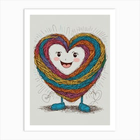 Heart Of Yarn 5 Art Print