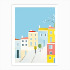 Lisbon, Portugal Colourful View 1 Art Print