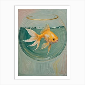 Goldfish In Bowl Art Print