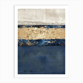 Blue And Gold Canvas Print 3 Art Print