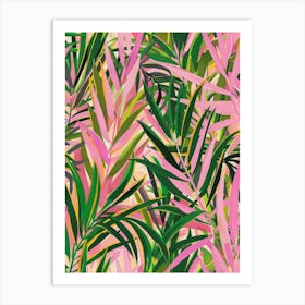 Tropical Leaves Seamless Pattern 5 Art Print