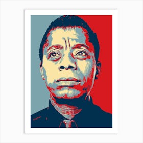 Abstract James Baldwin Poster