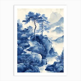 Fantastic Chinese Landscape Art Print