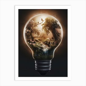 Light Bulb Art Print