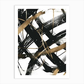 Abstract Brushstrokes Canvas Print 2 Art Print