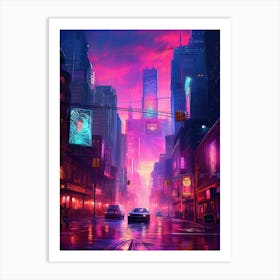 Futuristic City 13 Art Print