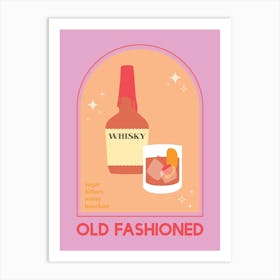 Old Fashioned Cocktail Art Print