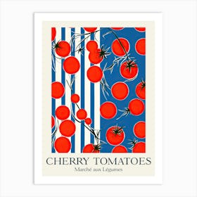 Marche Aux Legumes Cherry Tomatoes Summer Illustration 1 Art Print