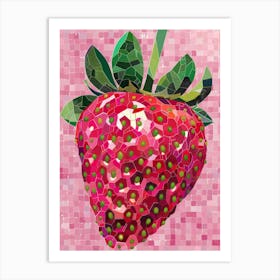 Strawberry Mosaic Art Print