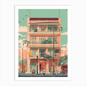 Ho Chi Minh City Vietnam Illustration 2 Art Print