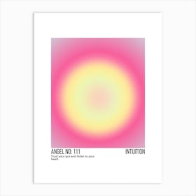 Angel Number 111 Intuition Art Print