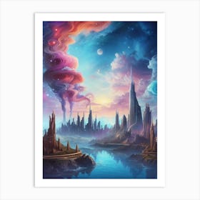 Futuristic City 7 Art Print