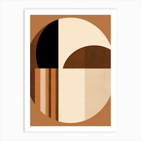 Radiant Retro; Geometric Grace Art Print