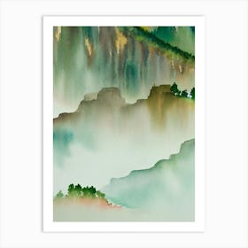Grand Canyon National Park United States Of America Water Colour Poster Art Print