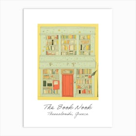 Thessaloniki, Greece The Book Nook Pastel Colours 4 Poster Art Print