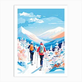 Are, Sweden, Ski Resort Illustration 1 Art Print