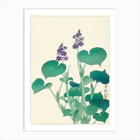Blooming Hosta, Ohara Koson Art Print