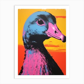 Andy Warhol Style Bird Coot 2 Art Print