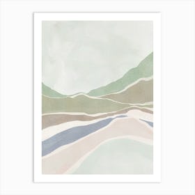 Soft tone landscape Art Print