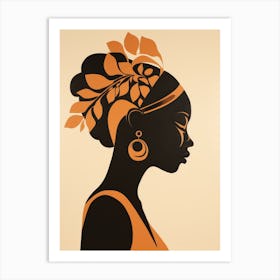 Silhouette Of A Woman 5 Art Print