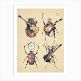 Meet The Beetles Art Print