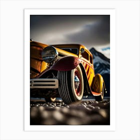 Hot Rod Car 3 Art Print