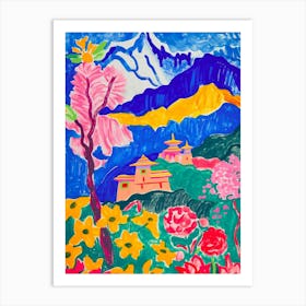 Bhutan Art Print