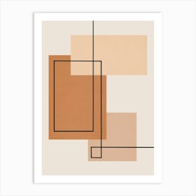 Geometry with expressive squares 5 Art Print