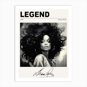 Diana Ross Legend Art Print