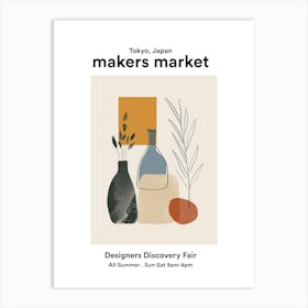 Tokyo, Japan Designers Discovery Fair Poster Art Print