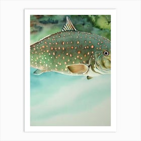 Goliath Grouper II Storybook Watercolour Art Print