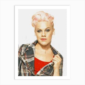 Pink Singer Art Print