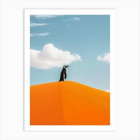 Penguin In The Desert 7 Art Print